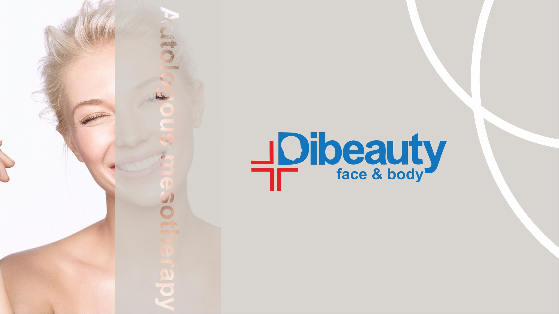 Αυτόλογη μεσοθεραπεία σε γελαστό γυναικείο πρόσωπο στα κέντρα DiBeauty face and body, αναζωογονώντας και ενισχύοντας την φυσική ομορφιά.